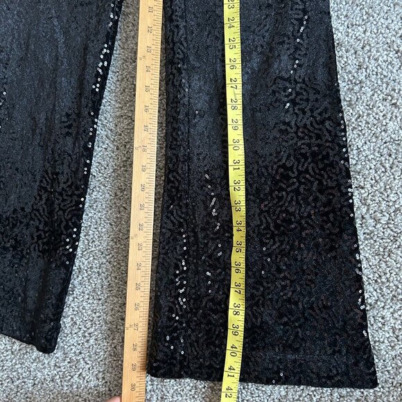 Soft Surroundings Womens Sz Small Black Sequin Jacket & Pants Set - Picture 9 of 14